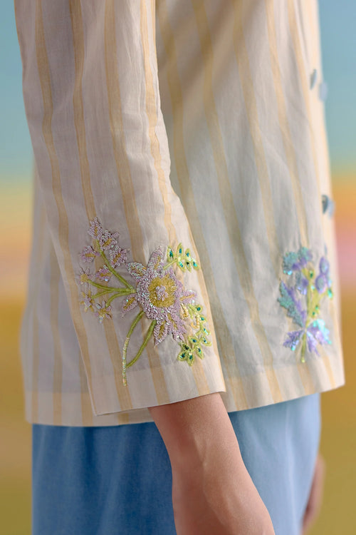 Silent Blossom Sequins Jacket