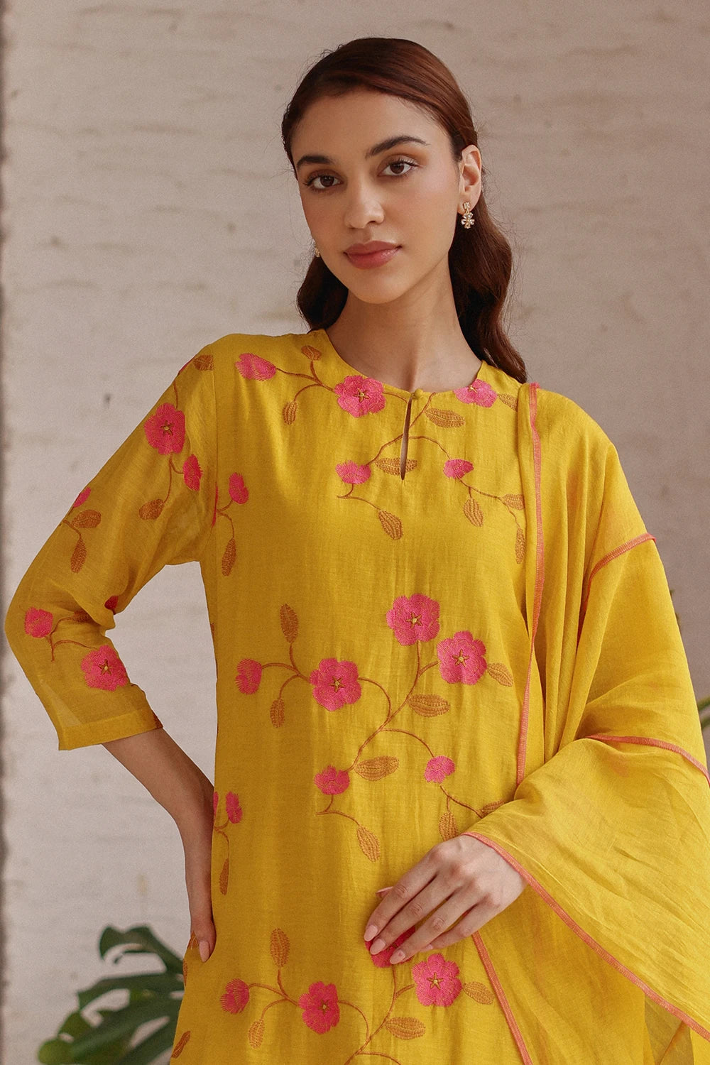Canary Bloom Kurta Set