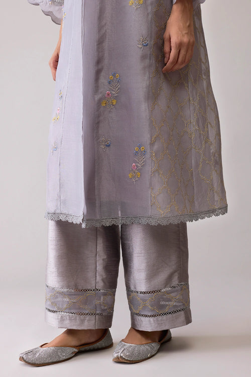 Ambreen Grey Kurta Set