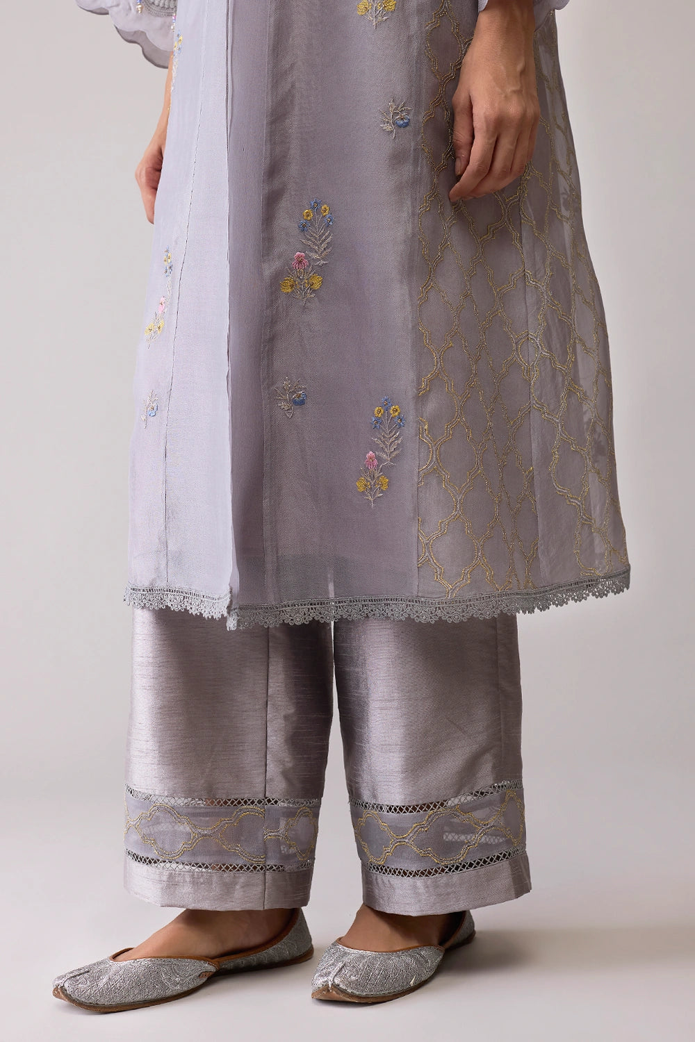 Ambreen Grey Kurta Set