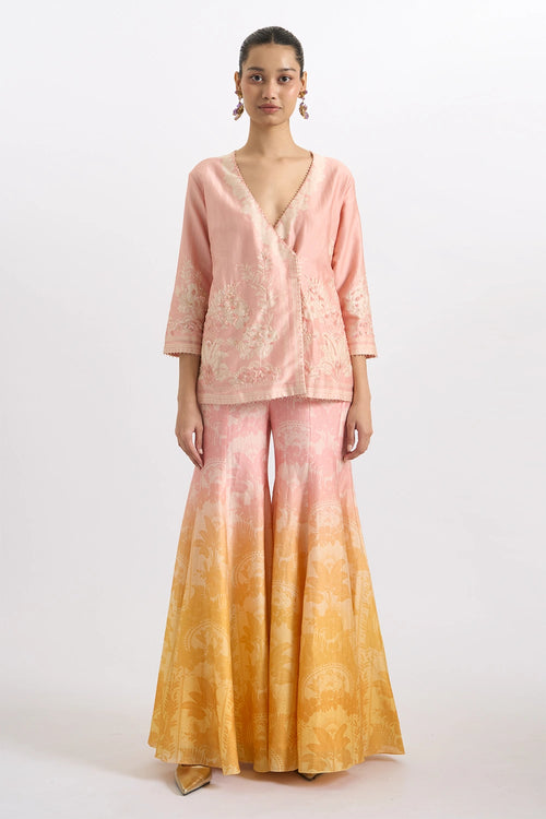 Gilded Dusk Sharara Set