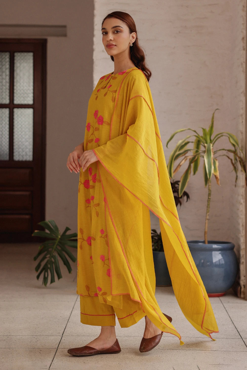 Canary Bloom Kurta Set