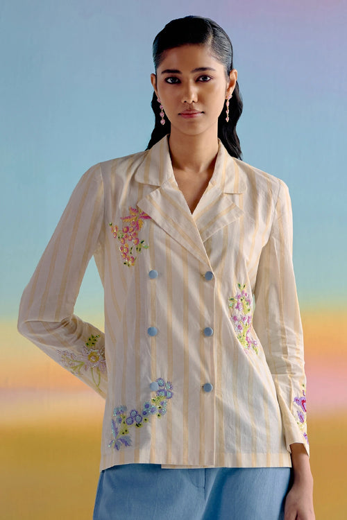 Silent Blossom Sequins Jacket