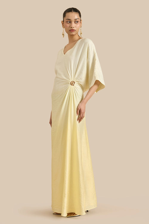 Yellow Mimosa Kaftan