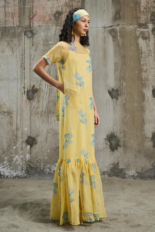 Sunlit Bloom Maxi Dress