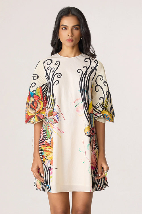 Ivory Multi Nova Dress
