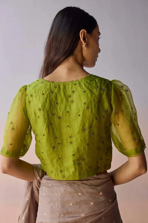 StarBloom Leaf Green Blouse