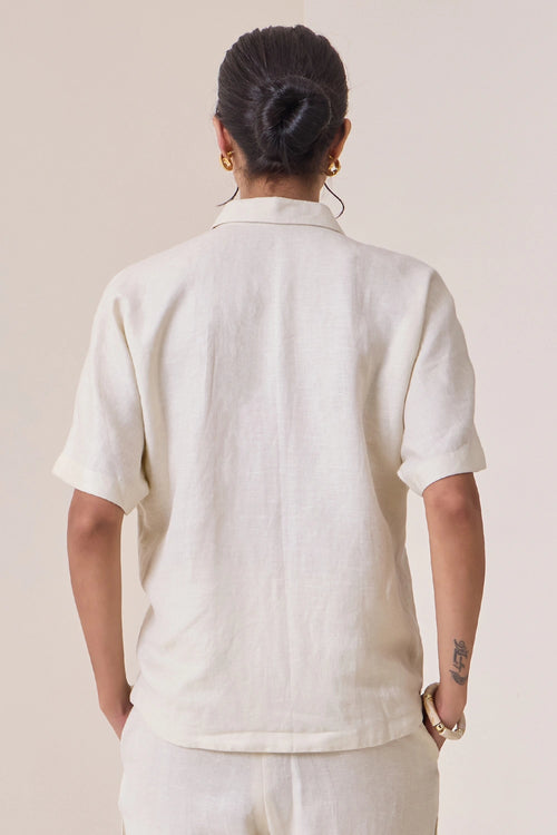 Linen Thread-Work Shirt