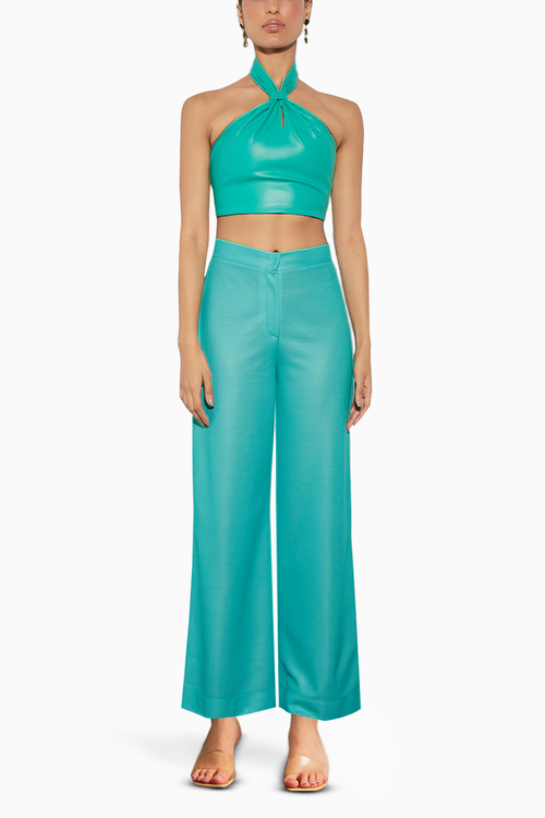 Leather Top & Pant Set