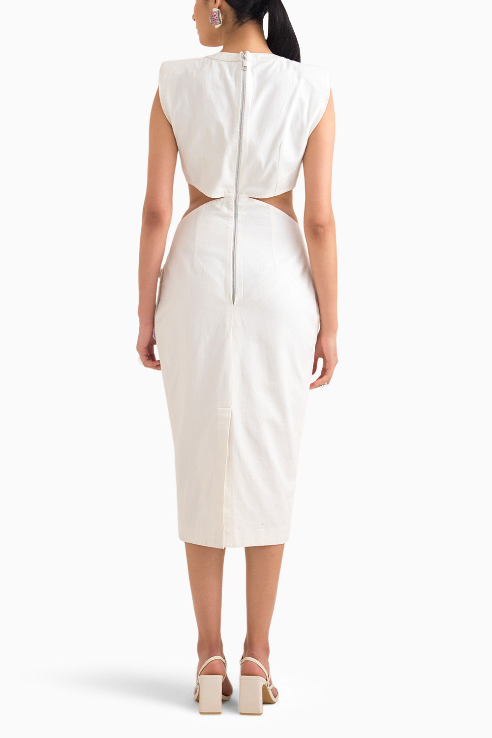 Silvia Waist Cut Out Midi Dress