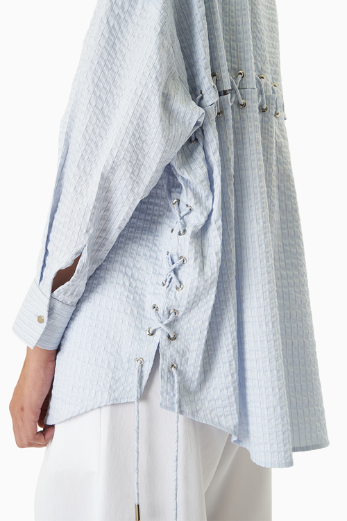 Blue Odeon Asymmetrical Shirt