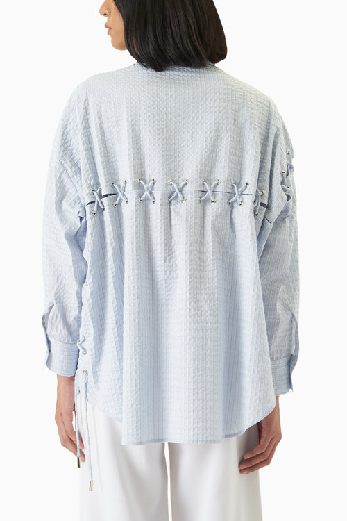 Blue Odeon Asymmetrical Shirt