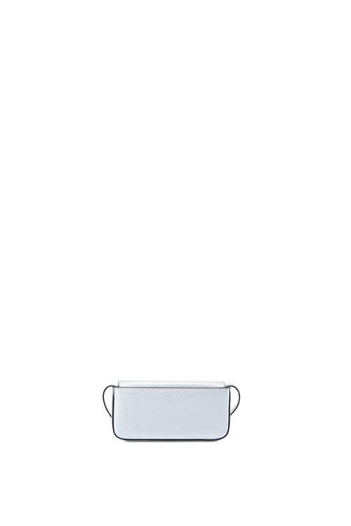 Claudia Mini Metallic Silver Crossbody Bag