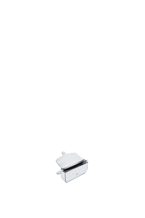 Claudia Mini Metallic Silver Crossbody Bag
