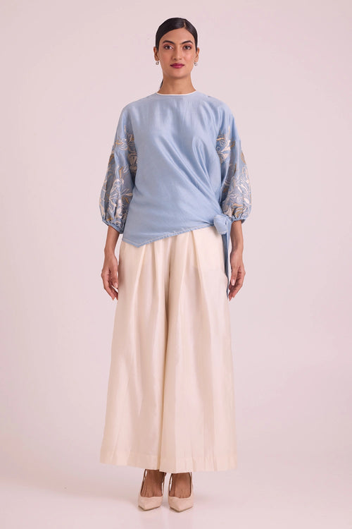 Ooty Tie-Up Top And Pants Set