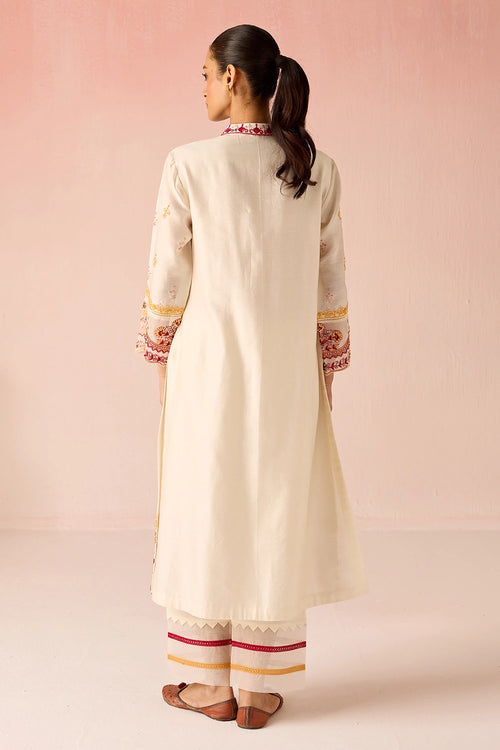 Ivory Bahaara Chanderi Silk Kurta Set