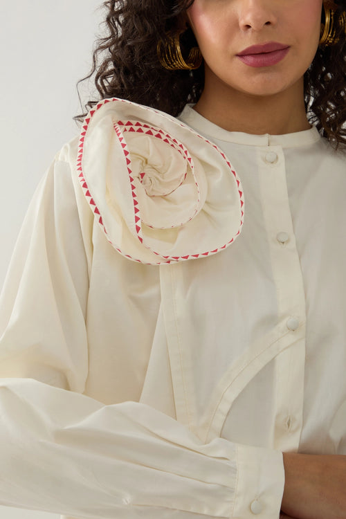 Rosette Off White Shirt