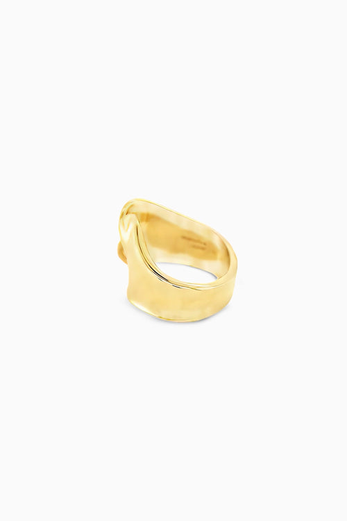 Sculpted Gold Wrap Ring
