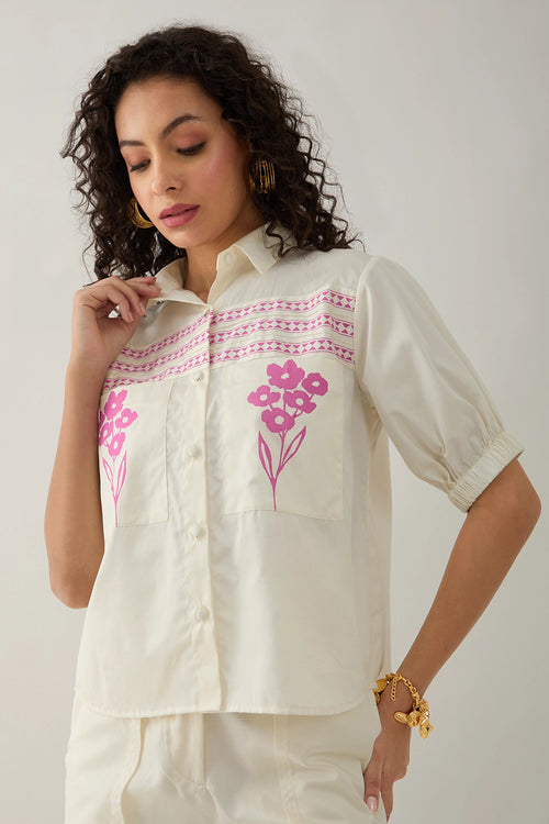 Spring Off White Shirt