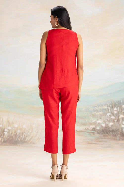 Vine line  Celine Red Co-ord Set