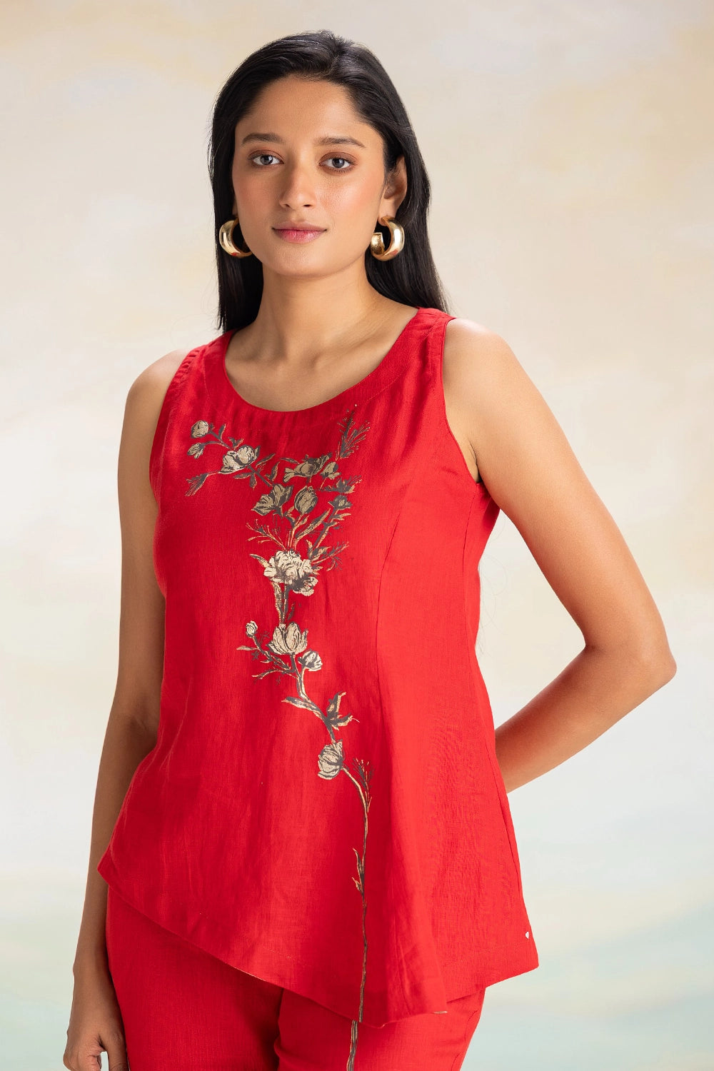 Vine line  Celine Red Co-ord Set