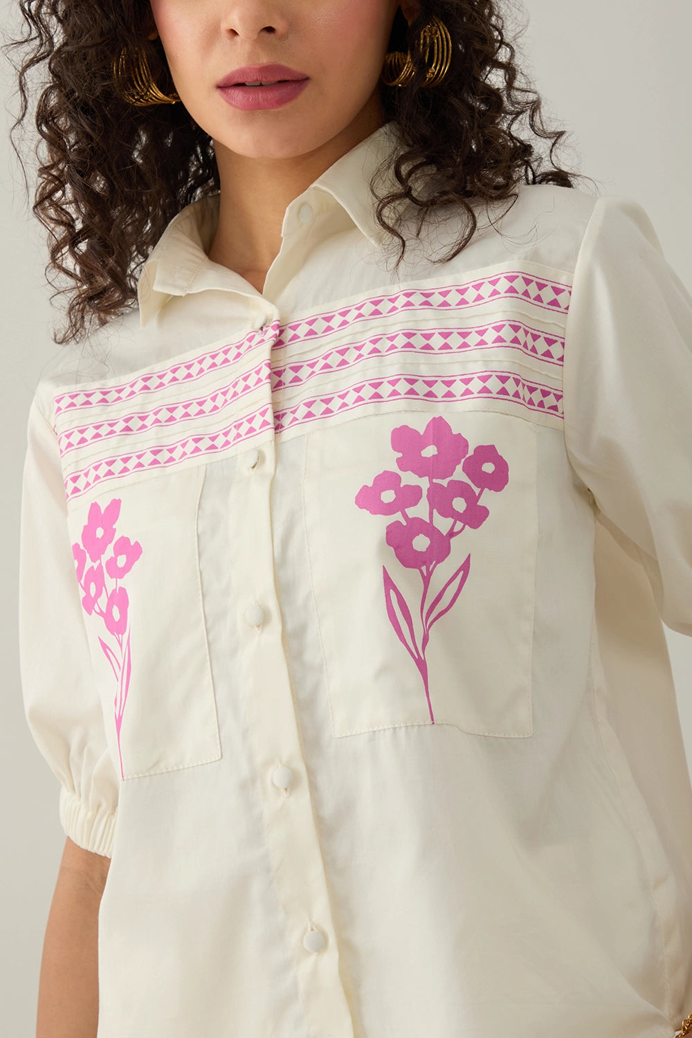 Spring Off White Shirt