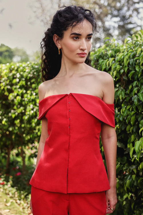 Red Scarlet Co-ord Set