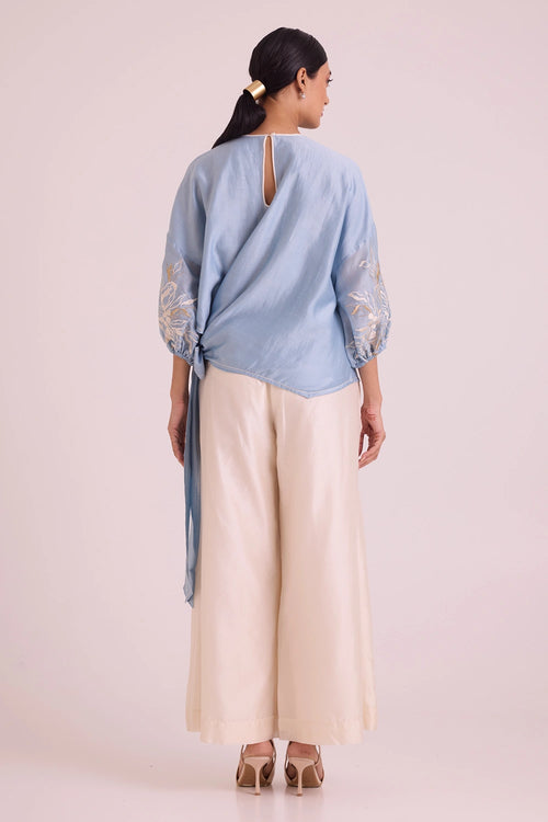 Ooty Tie-Up Top And Pants Set