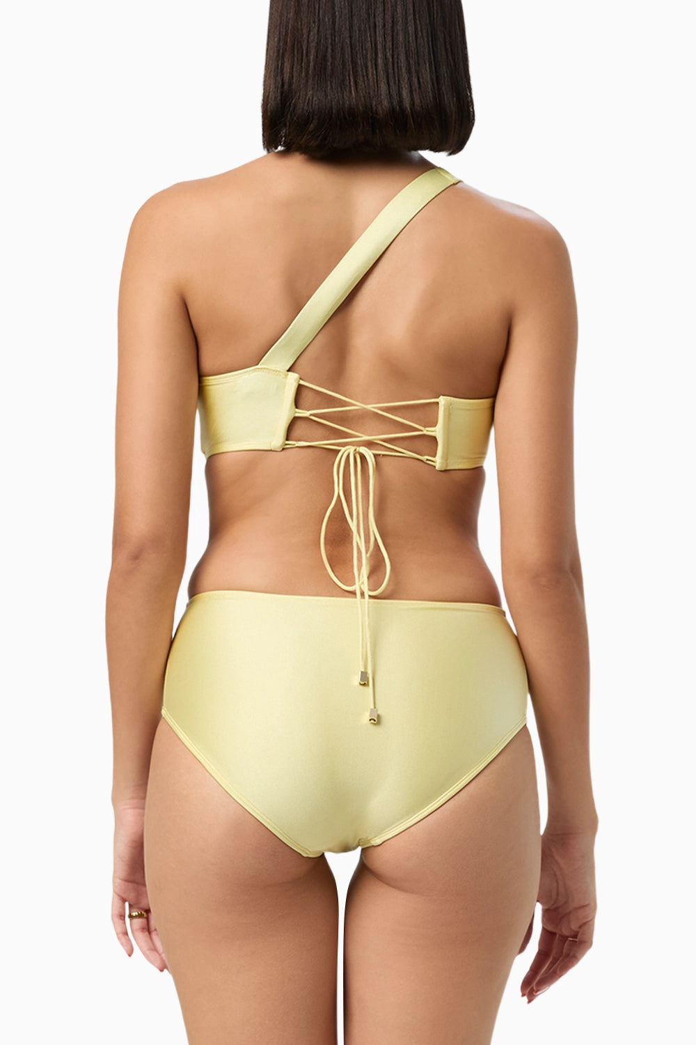 Golden Haze Ripple One Piece Swimsuit