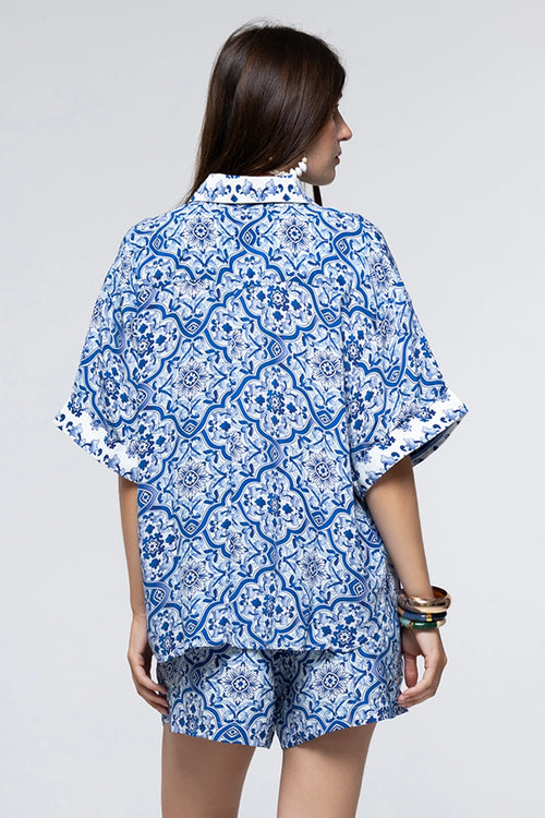 Chemise Zazi Blue Tile