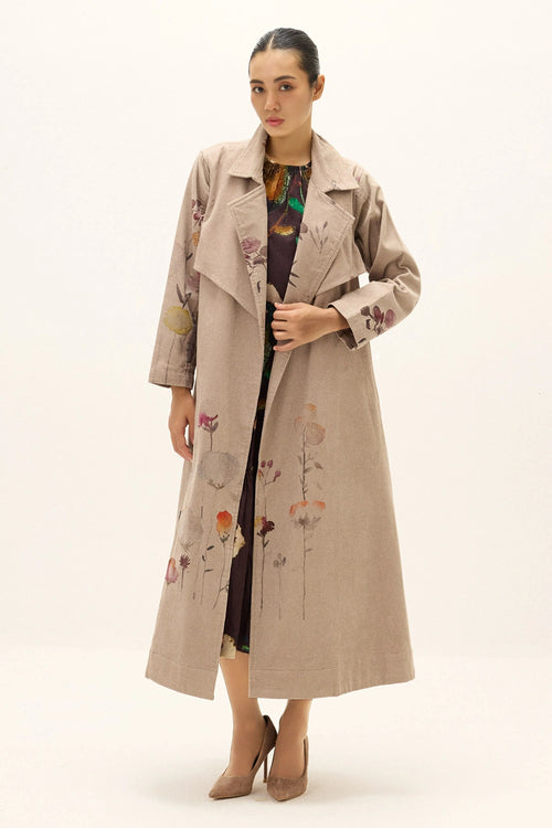 Taupe Trench Coat