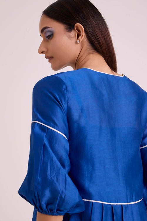 Mikel Blue Tides Top With Pant Set