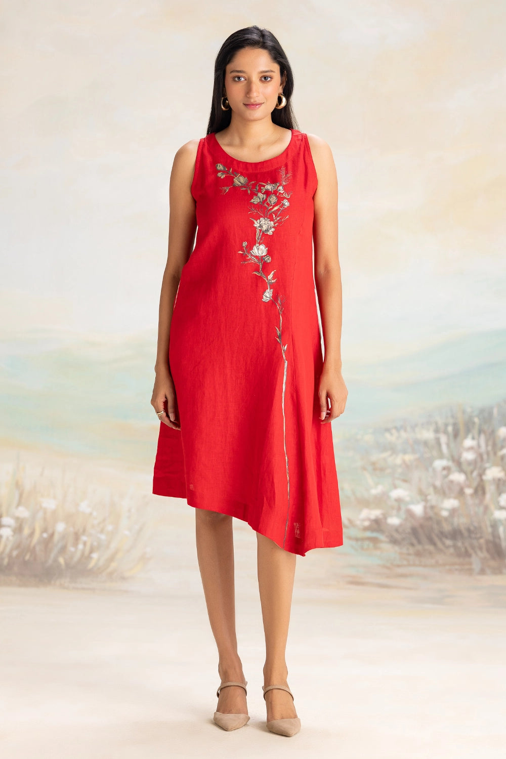 Vine Lines  Celine Red Dress