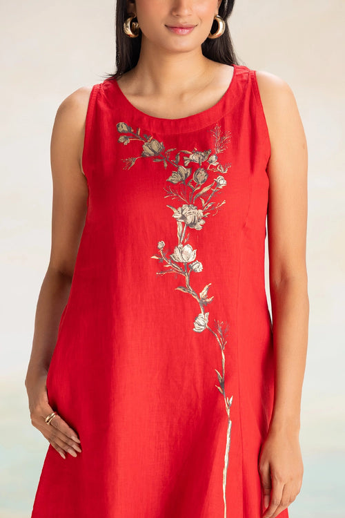 Vine Lines  Celine Red Dress