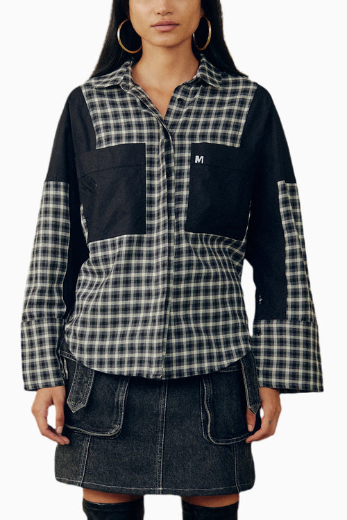 Check & Solid Shirt