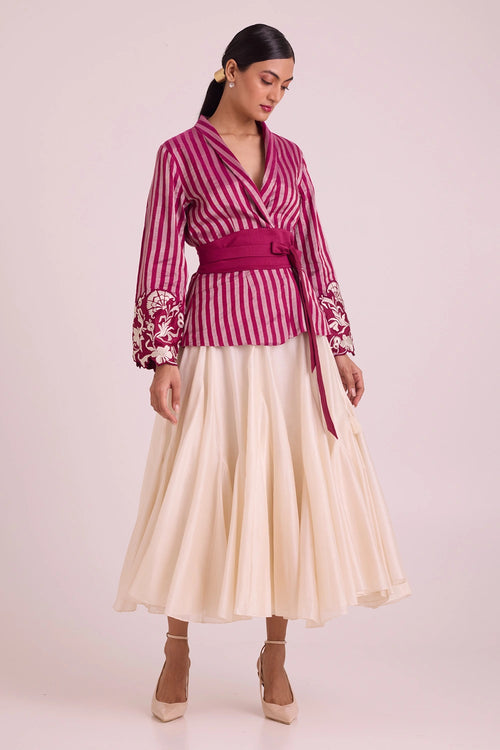 Pallava Monarch Blazer And Skirt Set