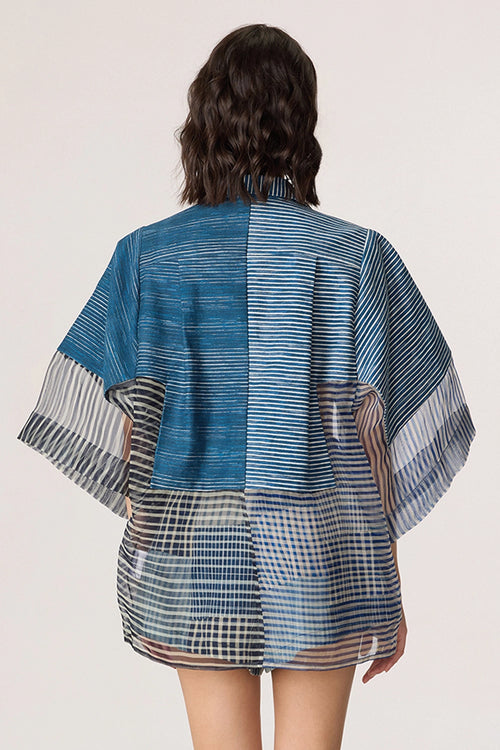 Bellamy Blue Grey Shirt