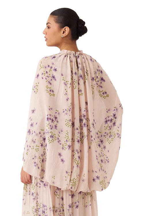 Jaune Printed Lavender Top