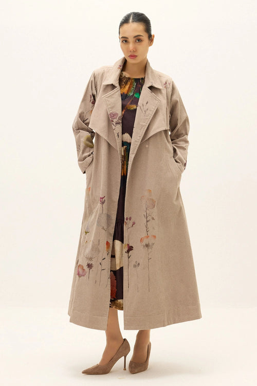 Taupe Trench Coat