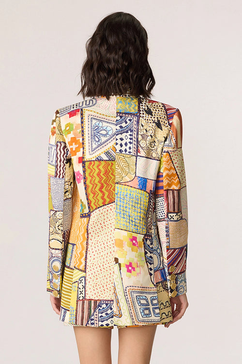 Rebekkah Dotted Swiggle Multi Blazer
