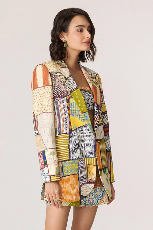 Rebekkah Dotted Swiggle Multi Blazer