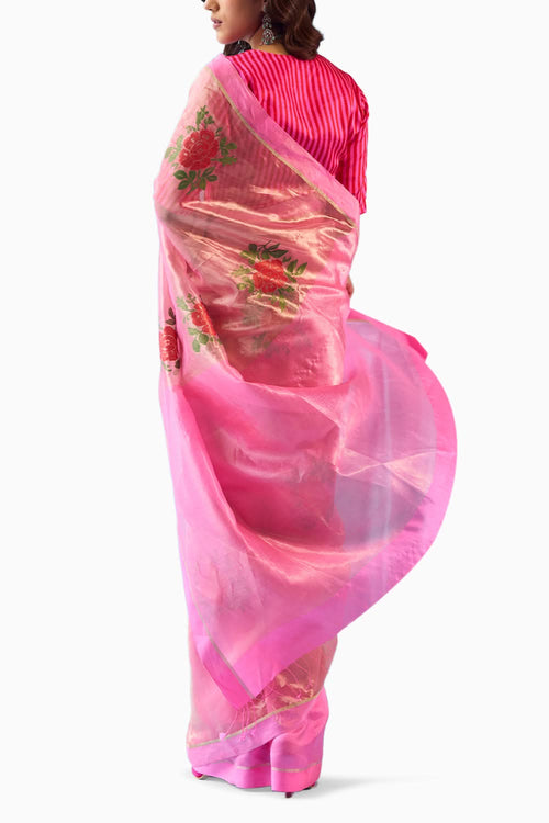 Vivacious Fuchsia Jamdani Saree
