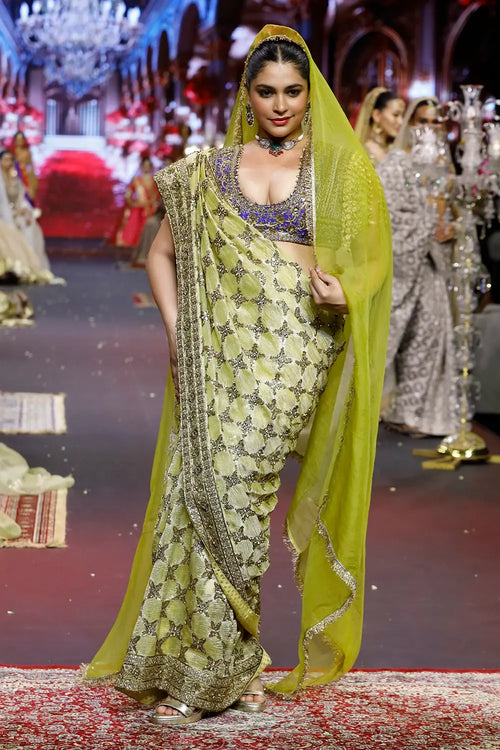 Neelkanthi Noor Saree Set