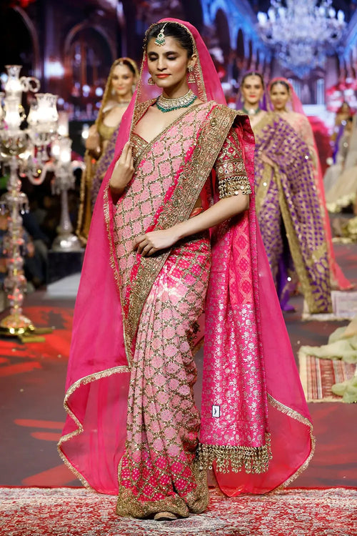 Gulrukh Ombré Saree Set