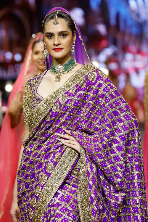 Banafsha Ombré Saree Set