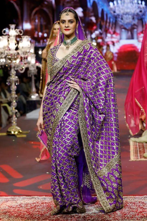 Banafsha Ombré Saree Set