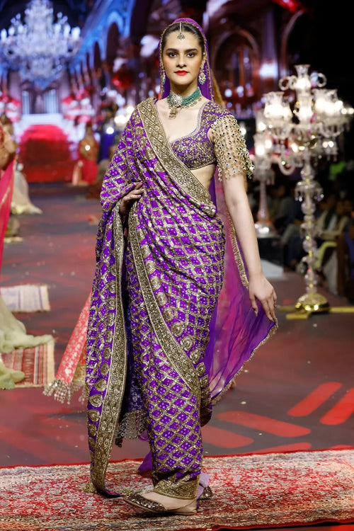 Banafsha Ombré Saree Set