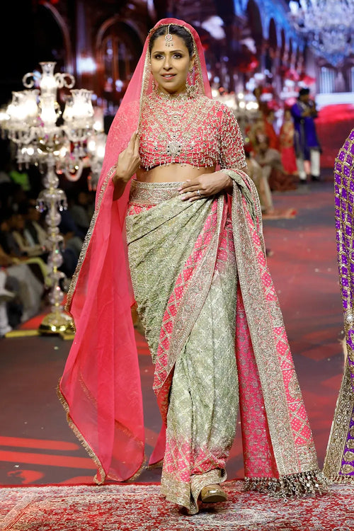 Gulnaar Ombré Saree Set