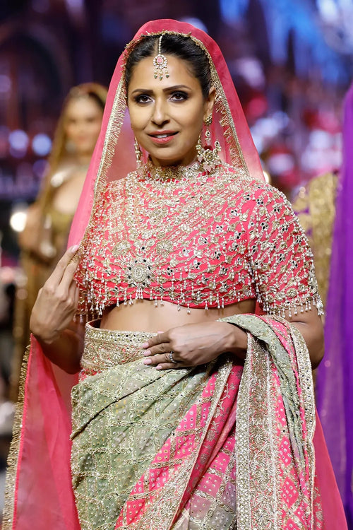 Gulnaar Ombré Saree Set