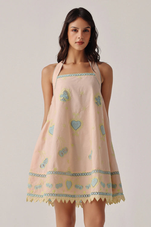 Peach Isles Hazel Mini Dress